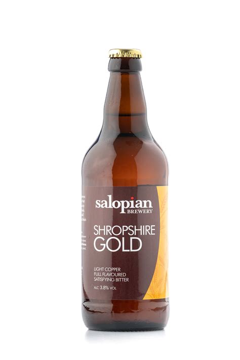 Salopian Brewery Shropshire Gold 500ml British Local Craft