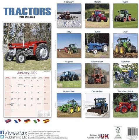 Tractors Calendar 2019