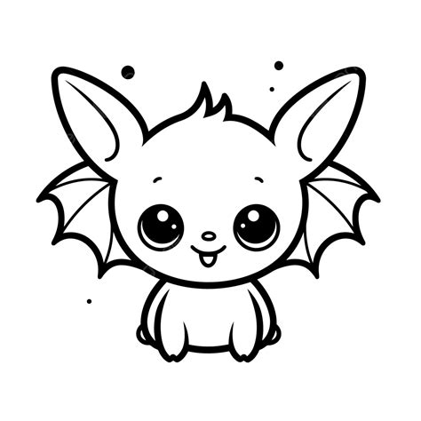 Cute Bat Coloring Page Free Coloring Pages For Kids And Adults Outline