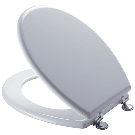 Toilet Seat White Mdf Chrome Plate Hinge Cashbuild