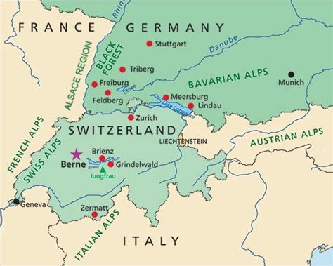 Map Of France And Switzerland Map