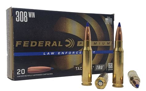 Federal Premium Ammunition 308 Winchester 168 Grain Tactical Tip