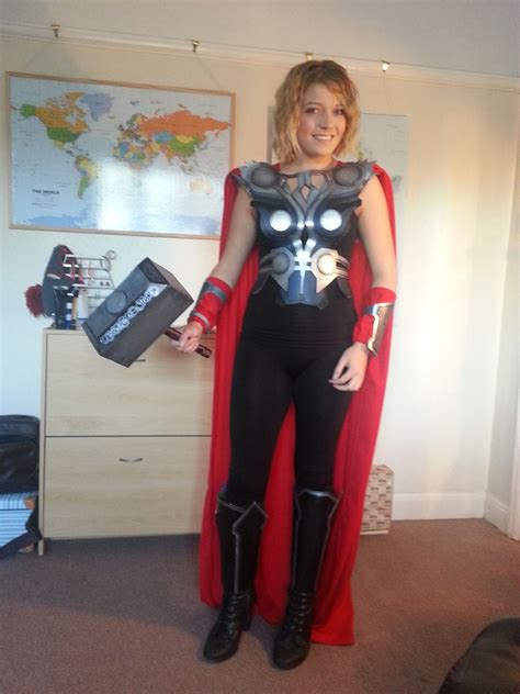Lady Thor Costume Thor Female Thor Costume Costumes Avengers Thor Halloween Easy College