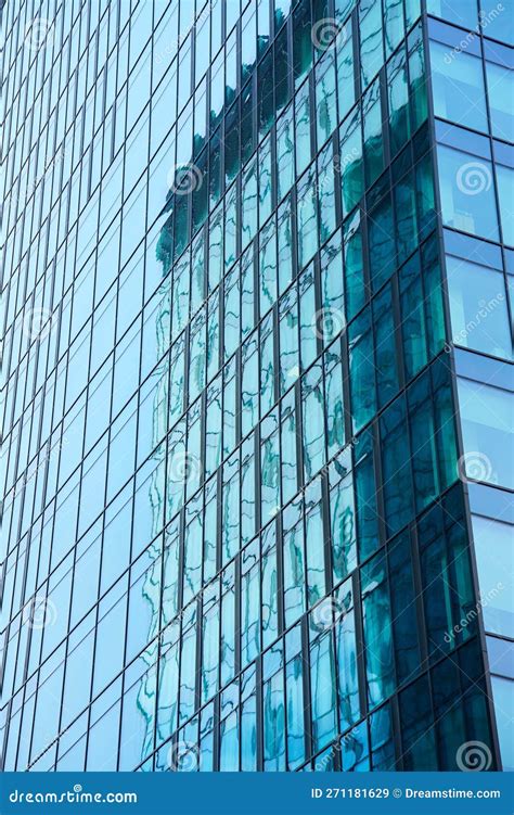 Modern Office Building Glass Facade Architecture Details Stock Image