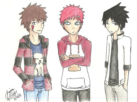 Naruto Boys Colored By Guardian Angel15 On Deviantart