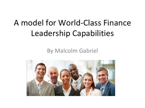 Finance Leadership Model