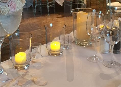 Hurricane Vase With Candle Effect Hire So Lets Party