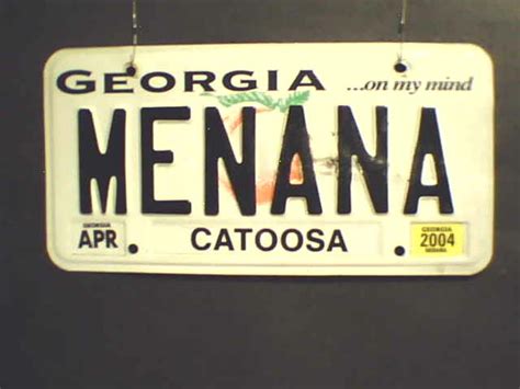 Georgia Dbl License Plates
