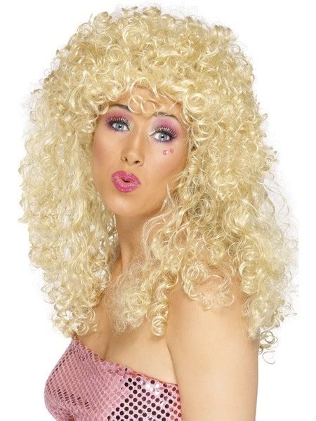 Long Blonde Curly Wig Pk 1 Party Wigs Au
