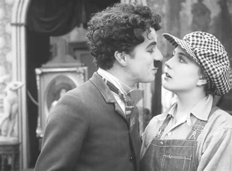 Charlie Chaplin With Edna Purviance In Behind The Screen 1916 Charlie Chaplin Edna