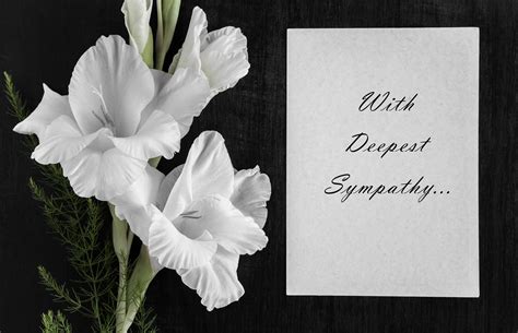 Sympathy Card With Envelope Paper Greeting Cards