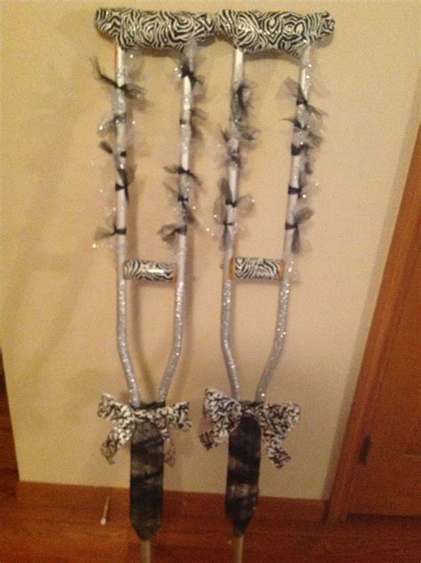 Pin By Leah Colbert On Art Decorated Crutches Diy Walking Cane Prom