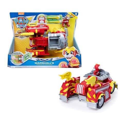 Paw Patrol Mighty Pups Super Paws Fire Truck Marshalls Powered Up