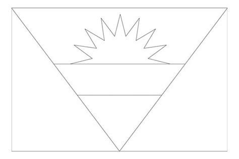 Antigua And Barbuda Flag Coloring Pages Learny Kids