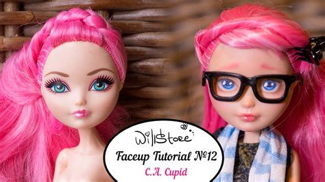 Faceup Tutorial №12 Ooak C A Cupid Ever After High Repaint Custom Doll Youtube