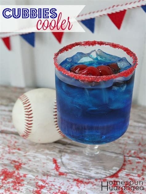 A Chicago Cubs Themed Cocktail The Homespun Hydrangea