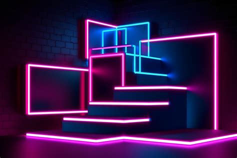 Purple Glow Of Neon Lights Background Graphic By Ranya Art Studio