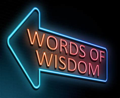 Words Of Wisdom 3d Words Advice Information Stock Illustration