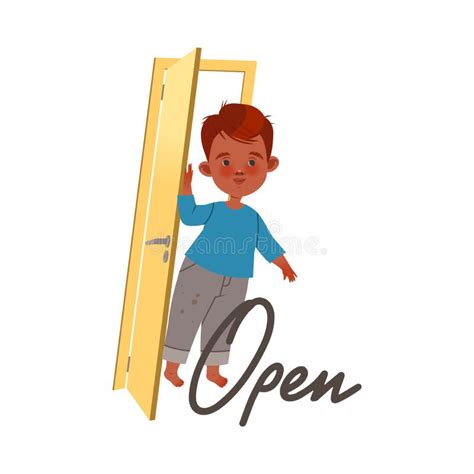 Kids Opening Door Stock Illustrations 35 Kids Opening Door Stock