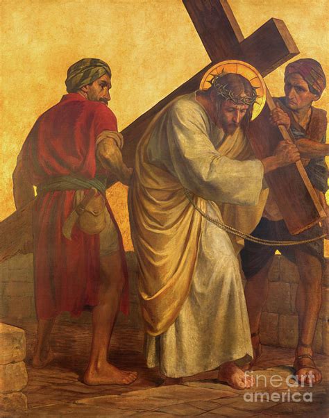 The Paint On The Metal Plate Simon Of Cyrene Helps Jesus Carry The