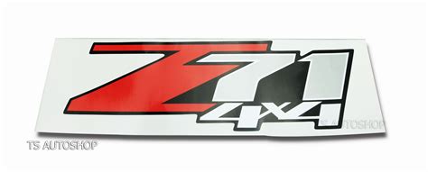Red Sivler Sticker Z71 4x4 Decal For Chevrolet Chevy Holden Colorado