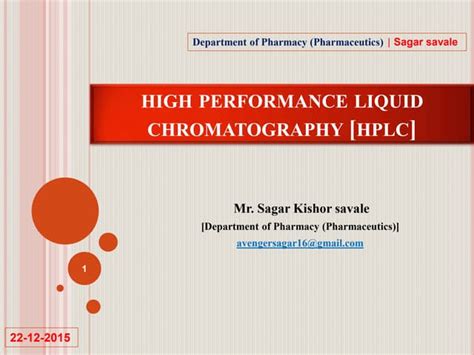 Hplc Guide Liquid Chromatography Principles Ppt