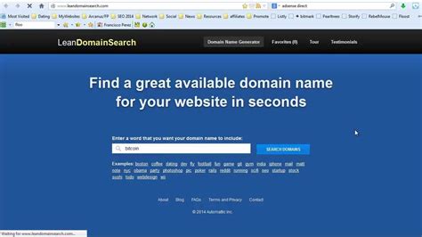 How To Find Great Available Domain Names For Your Website - YouTube