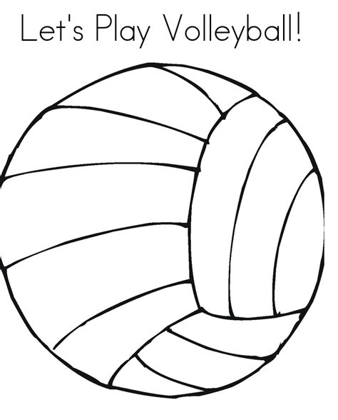Free Printable Volleyball Coloring Pages For Kids