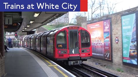 London Underground Central Line Trains At White City Youtube