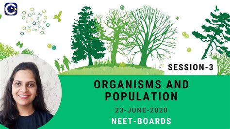 Organisms And Populations Neet Biology Session 3 25 June Youtube