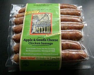 Grilled dublin coddle recipe with al fresco sweet apple chicken sausage ruralmom. Product Review: AmyLu Chicken Apple Gouda Sausage ...