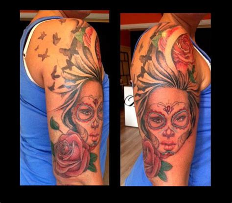 Never Settle For Less Tattoos Sugar Skull Tattoos Skull Tattoos Tattoos