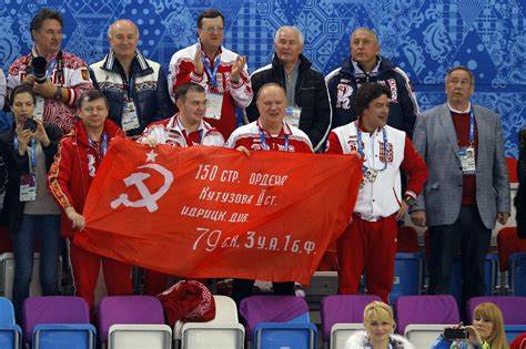 Russias Communist Party President Violated An Olympic Rule By