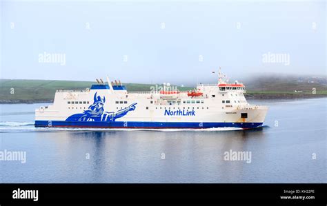 The Northlink Ferry Mv Hjaltland Is Pictured Approaching The Port Of