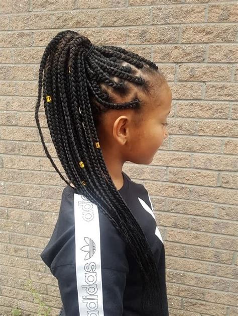 40 Gorgeous Box Braids For Kids In 2023 Hairstylecamp