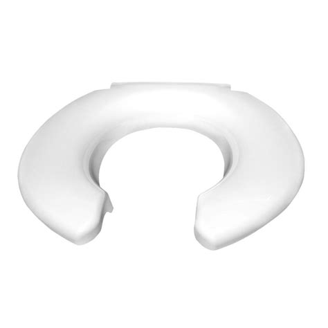 Big John Elongated Open Front Toilet Seat In White 2445263 4w The