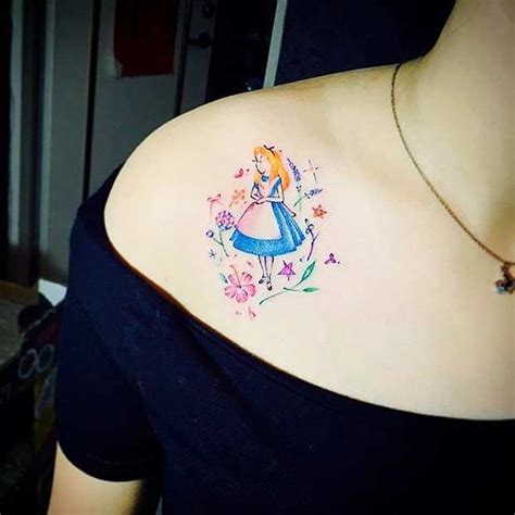Colorful Alice In Wonderland Tattoo Tree Leg Tattoo Forearm Tattoos