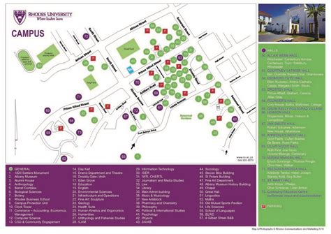 Rhodes University Campus Map