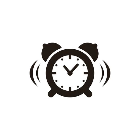 Alarm Clock Icon Illustration Design Ringing Alarm Clock Symbol