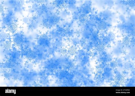 Blue Abstract Snowflakes Background Stock Photo Alamy