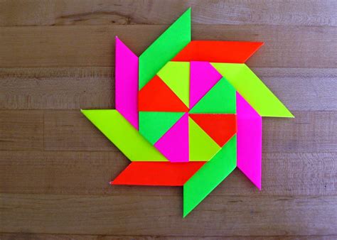 8 Pointed Origami Throwing Star ~ Arts And Crafts Ideas Projects