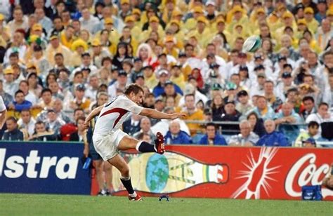 Jonny Wilkinson Strikes A Kick At Goal In The World