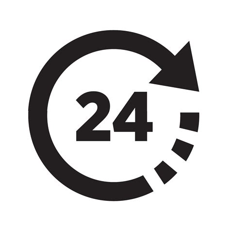 24 Hours Icon Transparent 24 Hourspng Images And Vector Freeiconspng