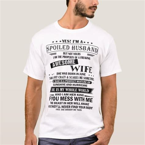 Husband And Wife T Shirts And Shirt Designs Zazzle Uk