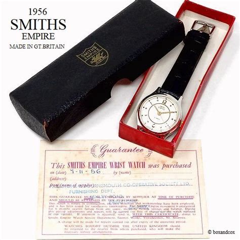 1956年 Smiths Empire 5 Jewelsスミス エンパイア 腕時計 オリジナルbox・ギャランティー Bac Style