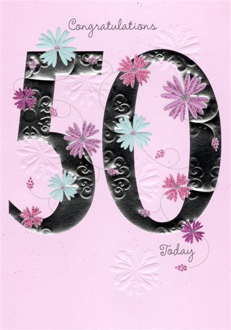 Happy 50th Birthday Greeting Card | Cards | Love Kates