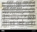 Sheet music - a flat major sonata Opus 26 by Ludwig van Beethoven ...