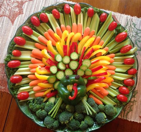 Turkey veggie tray! Almost didn't want to touch it when I was finished