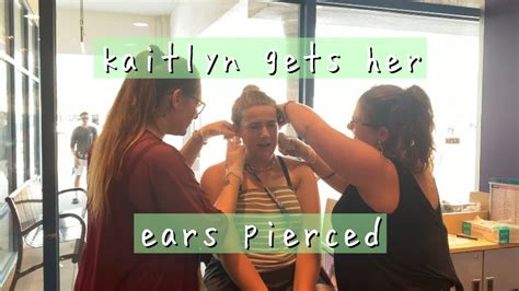 Kaitlyn Gets Her Ears Pierced Sydney Anastasia Youtube