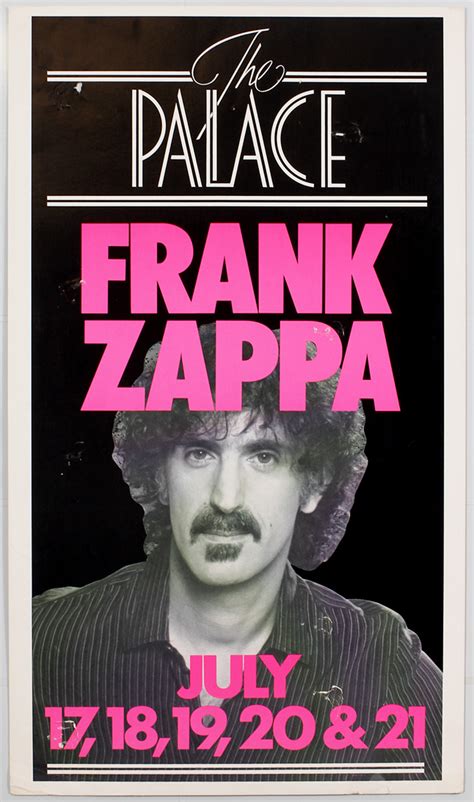 Lot Detail Frank Zappa Original 1984 Concert Poster